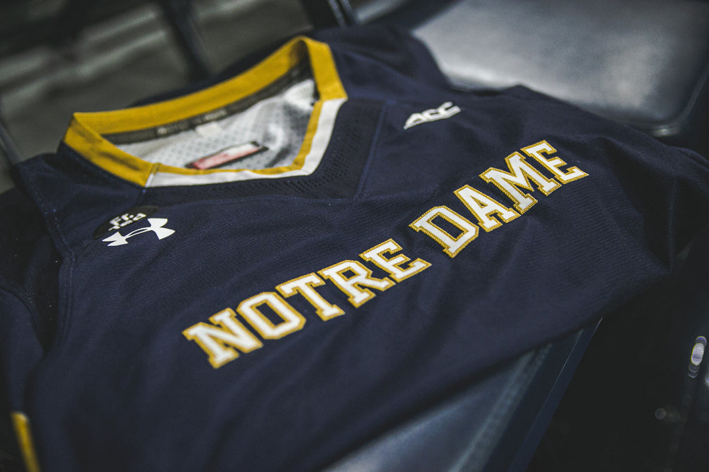 Notre Dame Women's Basketball (Blue) Blank Under Armour Jersey - Pick Your Own Number - Size: Small